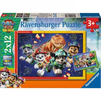 Ravensburger puzzle enfant Paw Patrol 3 Dino Movie (2 x 12 pièces)