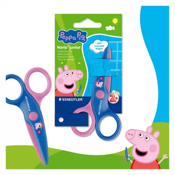 STAEDTLER Noris Junior Peppa Pig ciseaux de sécurité pour enfants 130 mm