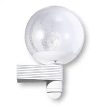 STEINEL L400S White Outdoor Wall Light with Sensor 60W E27