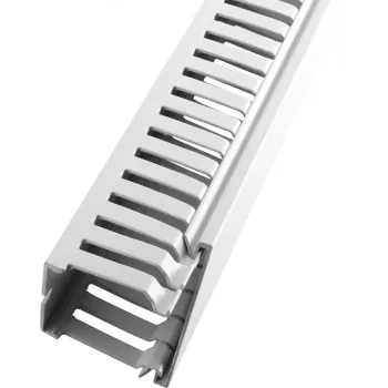 LICATEC goulotte de câblage 37,5 x 75 mm sans halogène gris 7671-1