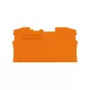 Plaque d'extrémité et intermédiaire 2006-1292 WAGO, 1 mm, orange