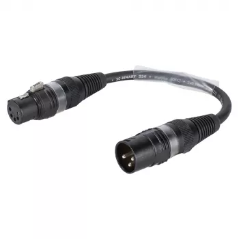 Sommer Cable Adapter Cable, XLR 3-Pin Male to XLR 5-Pin Female, Black, 0.15 m (B2WSU0015-SW)