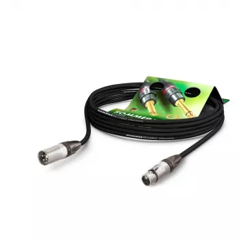 Câble micro Sommer Cable SC-Primus, 2 x 0,50 mm², embase XLR 3 broches vers fiche XLR 3 broches, NEUTRIK, noir, 1 m (PRMFU0100-SW)