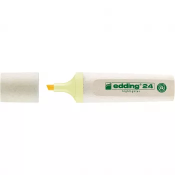 Surligneur EDDING EcoLine 24, jaune pastel