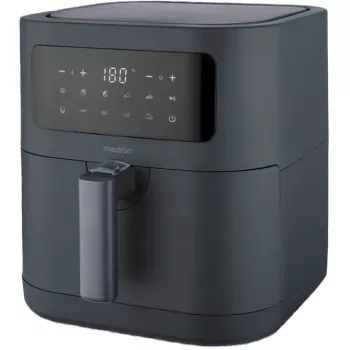 Friteuse à air MEDION Life MD 11740 E40 XL, gris, 2150 W, panier 5,2 L
