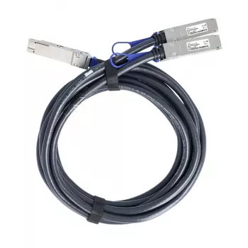 Câble breakout à attache directe BlueOptics NVIDIA 980-9I39E-00H001 BlueLAN passif 200Gb/s QSFP56 vers 2x100Gb/s QSFP56, 1 mètre