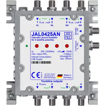 JULTEC JAL0425AN Amplificateur cascade SAT avec alimentation