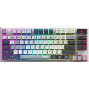 MSI Forge GK600 TKL clavier gaming, disposition AZERTY française, Cherry MX Red, RGB, noir