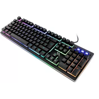 Clavier gamer filaire California Access Iguana CA-1413HQ, rétroéclairé, noir