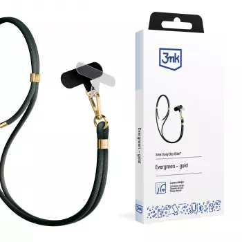 Cordon de téléphone 3mk EasyClip Elite, Evergreen Gold
