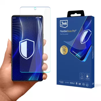 3MK PROTECTION Protection d'écran en verre hybride FlexibleGlass Pro pour Tecno Camon 20 Pro 5G / 20s Pro 5G