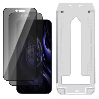 3MK PROTECTION Apple iPhone Air - Protection d'écran confidentialité en verre trempé 3mk Hardy Privzone 9H