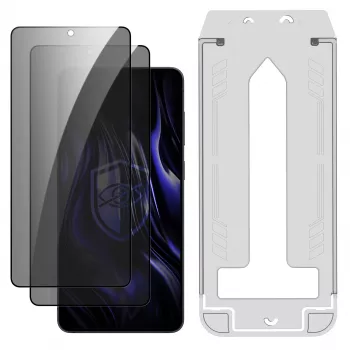 3MK PROTECTION Samsung Galaxy S25 Edge - Protection d'écran confidentialité en verre trempé 3mk Hardy Privzone 9H