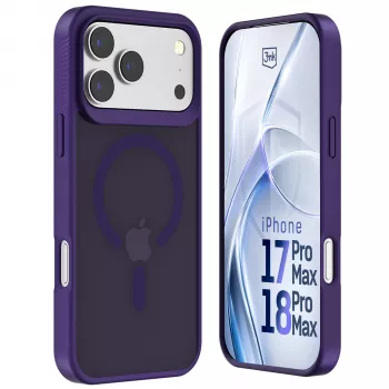 3MK PROTECTION Apple iPhone 17 Pro Max Hardy Hazy MagCase coque arrière violet