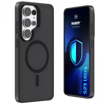 3MK PROTECTION Samsung Galaxy S23 Ultra - 3mk Hardy Hazy MagCase noir