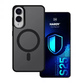 3MK PROTECTION Samsung Galaxy S25 Edge - 3mk Hardy Hazy MagCase noir