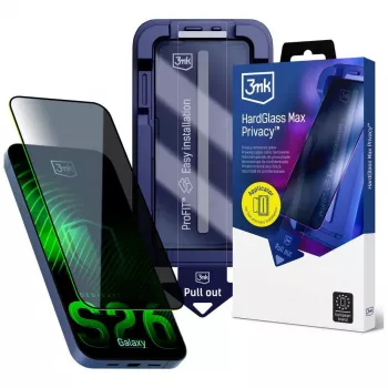 3mk HardGlass Max film de protection d'écran confidentialité pour Samsung Galaxy S26