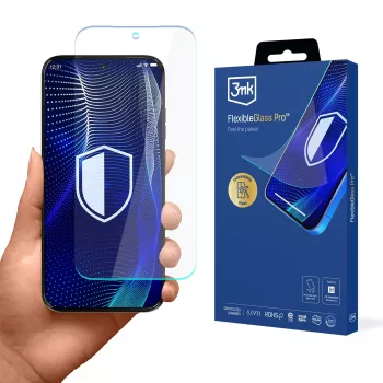 Protection d'écran en verre hybride 3mk FlexibleGlass Pro pour Motorola Moto G67/ Moto G77