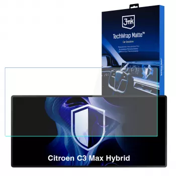 3MK PROTECTION Citroen C3 Max Hybrid - Protecteur d'écran mat TechWrap pour écran central