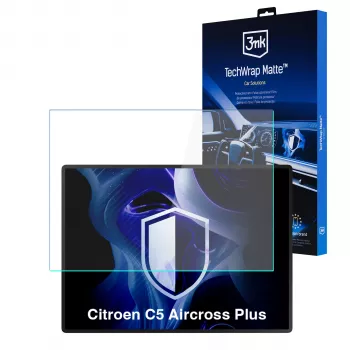 3MK PROTECTION Citroen C5 Aircross Plus - Protecteur d'écran mat TechWrap pour écran central