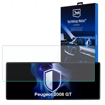 3MK PROTECTION TechWrap Matte Screen Protector for Peugeot 2008 GT (2020+) - Anti-Glare, Self-Healing, 0.2mm