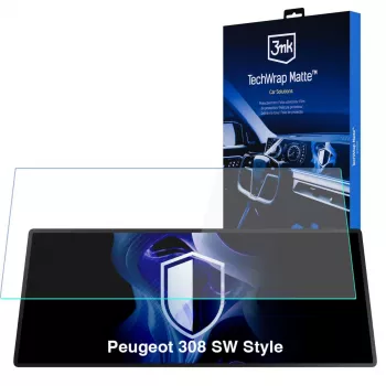 3MK PROTECTION Peugeot 308 SW Style - Protecteur d'écran mat TechWrap pour écran central