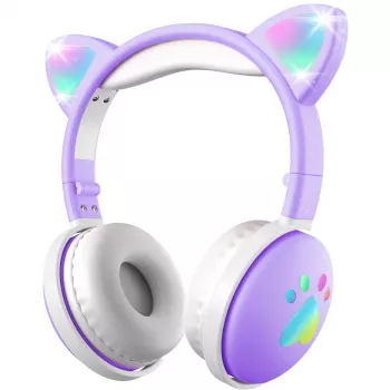 Casque sans fil pour enfants MOZOS KID DOG violet