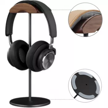 MOZOS HS Supreme support casque pour casques circum-auriculaires - noyer et métal