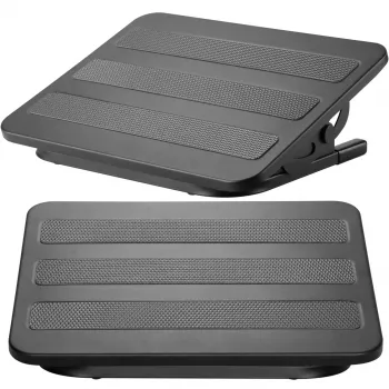 MOZOS FS4 Repose-pieds ergonomique avec réglage en hauteur et inclinaison, noir