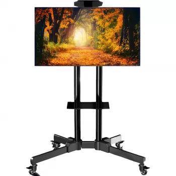 MOZOS 1500 Support TV mobile pour téléviseurs et moniteurs 32-70 pouces, noir
