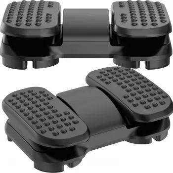 MOZOS FS6 Repose-pieds de bureau noir réglable ergonomique avec picots de massage