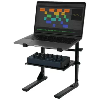 MOZOS LS8 Support métallique pour ordinateur portable / table de mixage noir