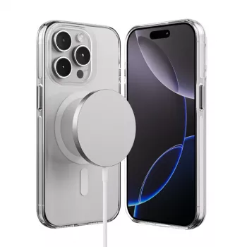 Coque Crong Clear MAG Pro pour Apple iPhone 15 Pro avec MagSafe (transparente)