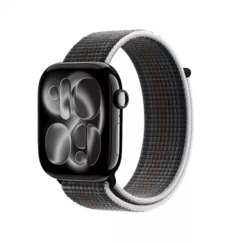 Bracelet Sport Loop en nylon Crong pour Apple Watch 44/45/46/49 mm Gris