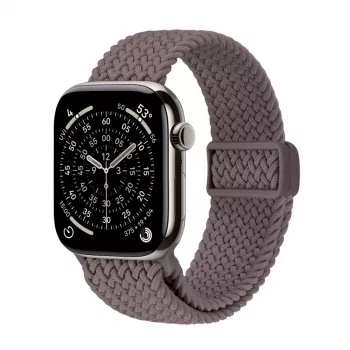 Crong Wave Band - bracelet tressé pour Apple Watch 44/45/46/49 mm (marron)