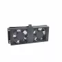 Panneau de ventilation rack RACKTEL RL-WE602 1U 19 inch avec 2 ventilateurs axiaux, 230V AC, noir
