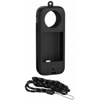Étui de protection en silicone SUNNYLIFE pour Insta360 X3 - Noir