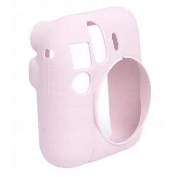 Étui de protection en silicone LOVEINSTANT pour Fujifilm Instax Mini 12 - Rose