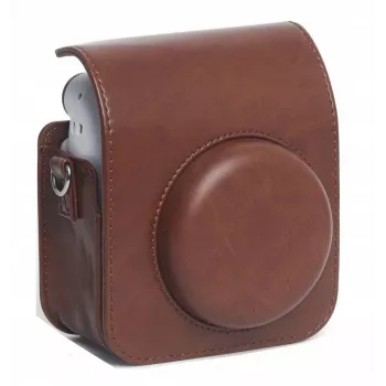 LOVEINSTANT Housse de protection sacoche pour Fujifilm Instax Mini 12 - marron