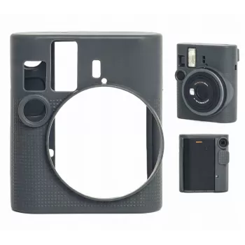 Housse de protection en silicone LOVEINSTANT pour Fujifilm Instax Mini 41 - Gris
