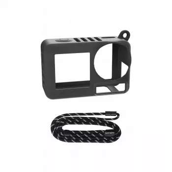 SUNNYLIFE Étui de protection en silicone avec dragonne pour DJI Osmo Action 5 Pro / OA5-BHT885