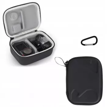 SUNNYLIFE Étui de transport de protection pour DJI Osmo Action 3, 4, 5 Pro - Coque rigide EVA, antichoc, noir