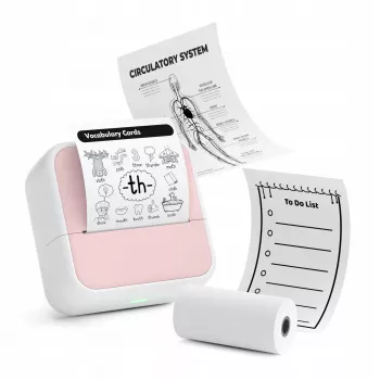 Imprimante thermique Bluetooth LOVEINSTANT S1 pour photos, autocollants, notes et étiquettes, 53 mm, 203 dpi, rose