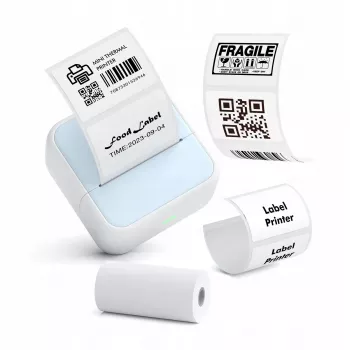 Imprimante thermique Bluetooth LOVEINSTANT S1 pour photos, autocollants, notes et étiquettes, 53 mm, 203 dpi, bleue