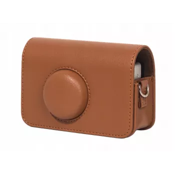 Étui de protection photo LOVEINSTANT pour Kodak Ektar H35 / H35N / Ultra F9, cuir PU, marron, avec bandoulière amovible