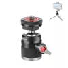 PULUZ Mini Ball Head 3D with 1/4 inch Screw and 2 Cold Shoe Mounts, Load Capacity 3kg, Black PU3075B