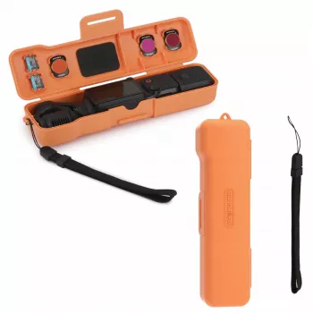 Étui rigide de protection SUNNYLIFE pour DJI Osmo Pocket 3 et accessoires, orange