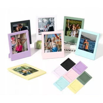 Ensemble de 7 cadres photo colorés LOVEINSTANT pour film instantané Polaroid I-Type, 600, SX-70