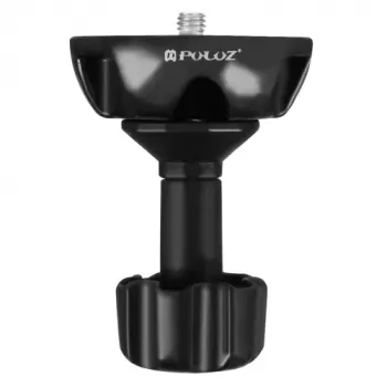 Adaptateur de trépied bol 75mm PULUZ avec filetages 1/4 pouce et 3/8 pouce, noir (PU3503)