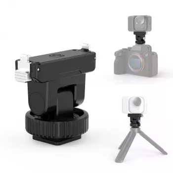 Support magnétique à libération rapide PULUZ avec vis 1/4 pouce et adaptateur griffe froide pour Insta360 GO Ultra, caméras d'action - PU1073B